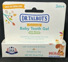 Dr. Talbot's Baby Tooth Gel Chamomile Clove Soothing Teething Babies 3m New
