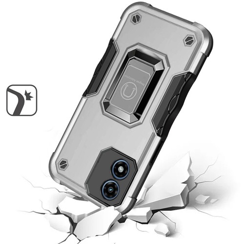 For Motorola Moto G Play 2024 Hybrid with Magnetic Ring Holder Stand Case Cover - 第 3/67 張圖片
