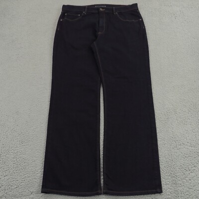 Mott & Bow Jeans Men 40x32 Straight Blue Dark Indigo Wide Leg Stretch 5 Pocket