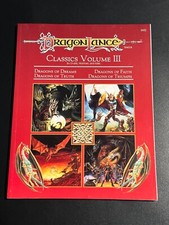 Quasi come nuovo! Dragonlance Classics Volume 3 con mappa NON UNA RISTAMPA AD&D DLC3 TSR 9453