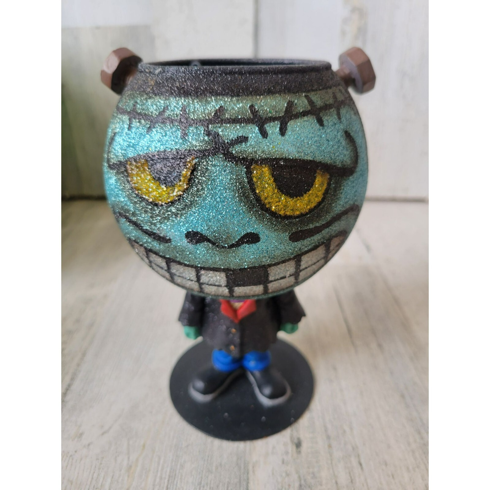 Dept 56 Frankenstein candle holder tea light vintage rare Halloween