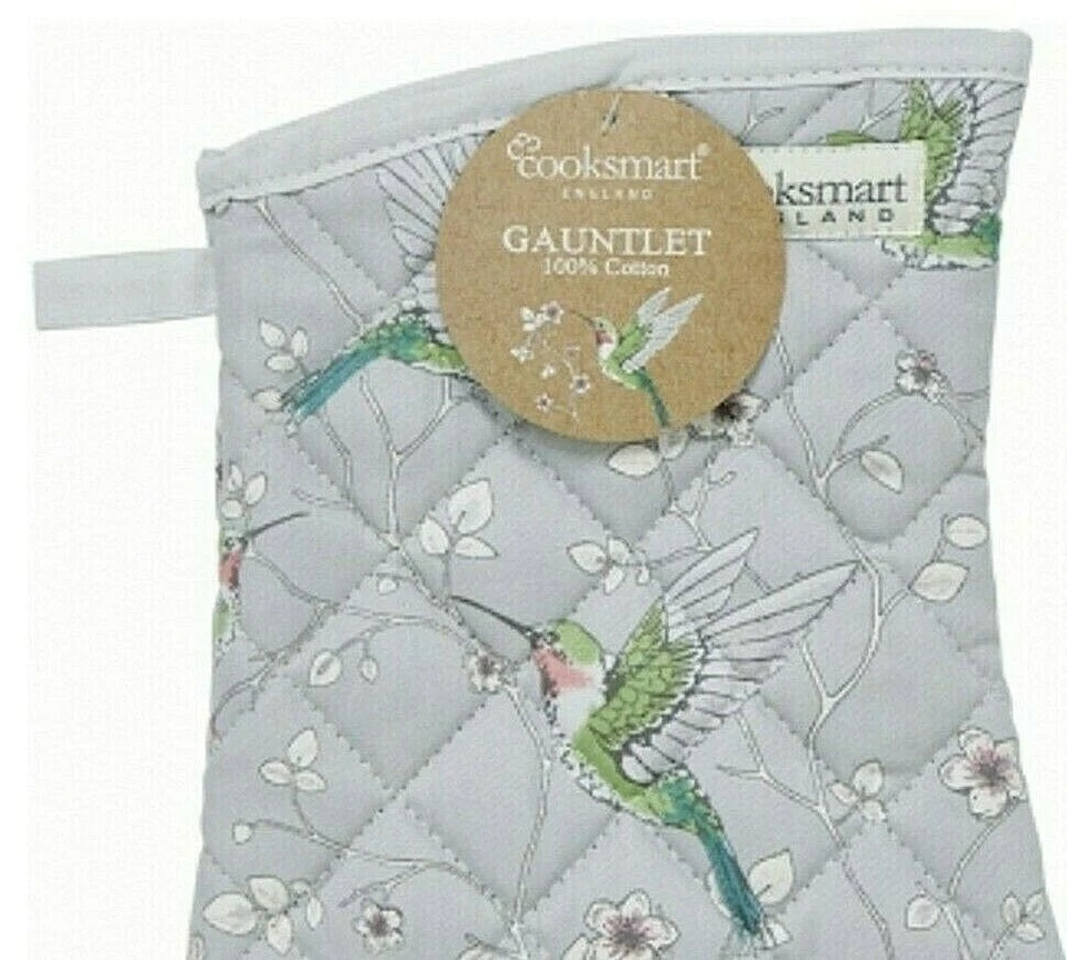Ofenhandschuh Backhandschuh Baumwolle Kolibri Hummingbirds Cooksmart England - Bild 2 von 3