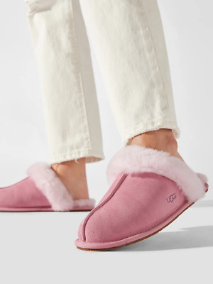 UGG Damen Schuhe Hausschuhe W Scuffette II 1106872 Rosa Lammfell Pantolette EU36
