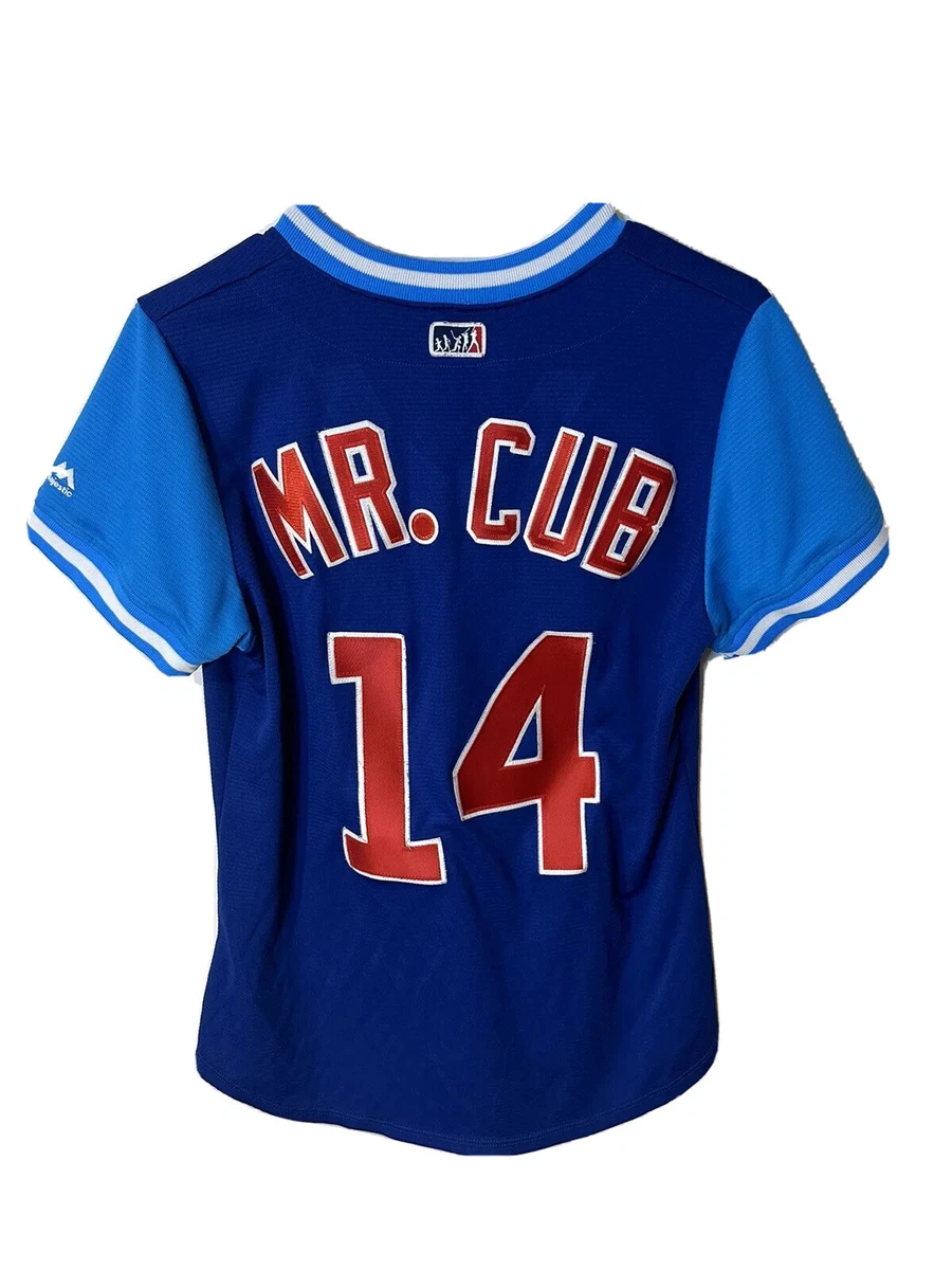 MLB Authentic Chicago Cubs Players Weekend Mr. Cub Ernie Banks # 14 Jersey  RARE