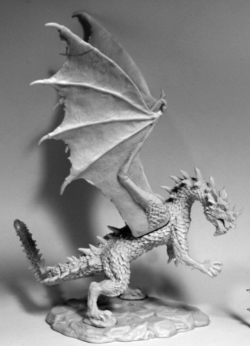 Figurine Stormwing Bones Reaper dragon aux ailes détaillées facile à peindre