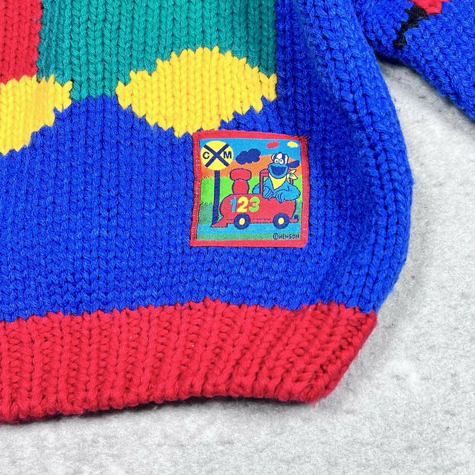 Suéter Vintage Plaza Sésamo Tejido a Mano Bebé Talla 24 Meses Hecho en Hong Kong Foto 4 de 4