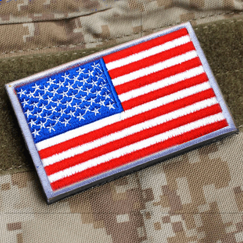 EE. UU. PARCHES BORDADOS BANDERA AMERICANA INSIGNIA DEL EJÉRCITO DE ESTADOS UNIDOS PARCHE GANCHO - Imagen 2 de 5