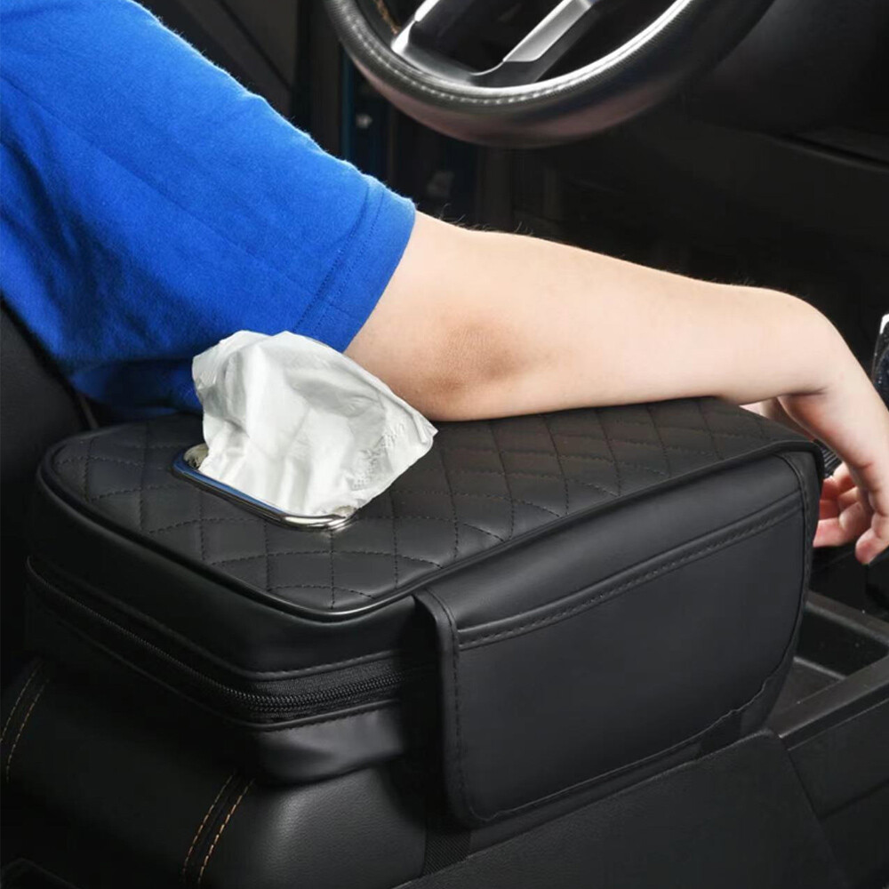 Car Universal Armrest Cover Cushion Center Console Box Pad Mat Protector 4Colors