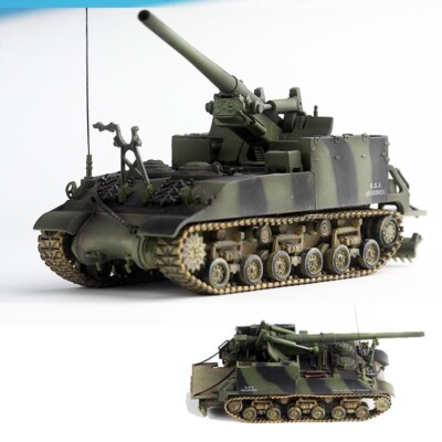 1/72 PMA US Longfoot Tom M40 Self-propelled Gun Operation Tank Zebra 1945 Model
