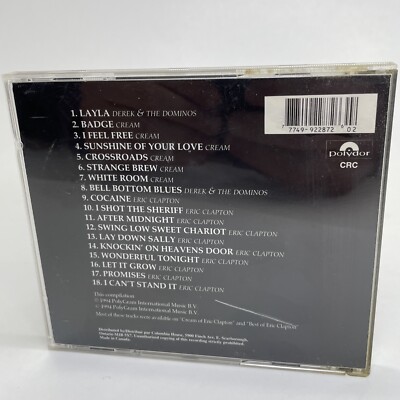 Eric Clapton, The Cream Of Clapton (CD, 1994) VG, Alternative Rock