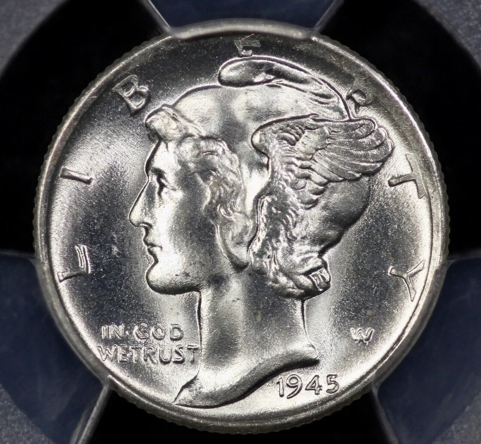 1945 s PCGS MS66FB CONECA DDR-001 Doubled die reverse RARE - Image 4 of 4