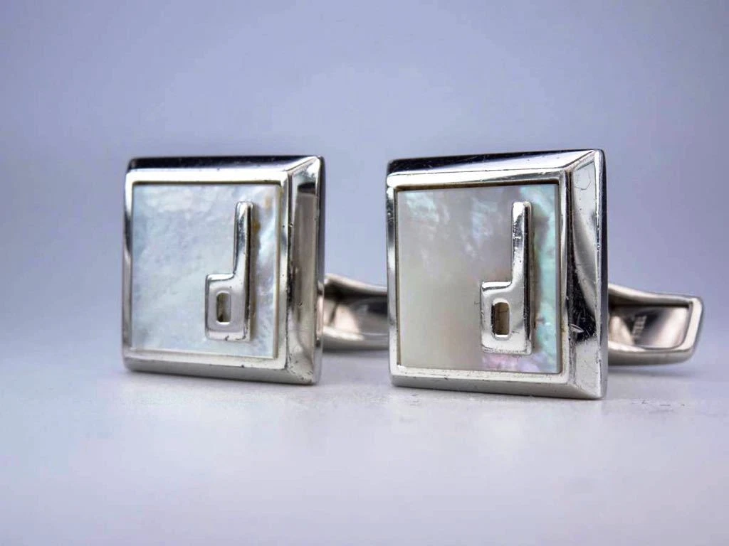 Dunhill mother on sale of pearl cufflinks