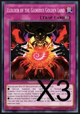 3x Eldlixir of the Glorious Golden Land ALIN-EN077 1ST NM YUGIOH SR