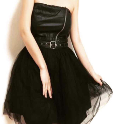 Black Faux Leather Tutu Dress | eBay Black Faux Leather Tutu Dress | eBay