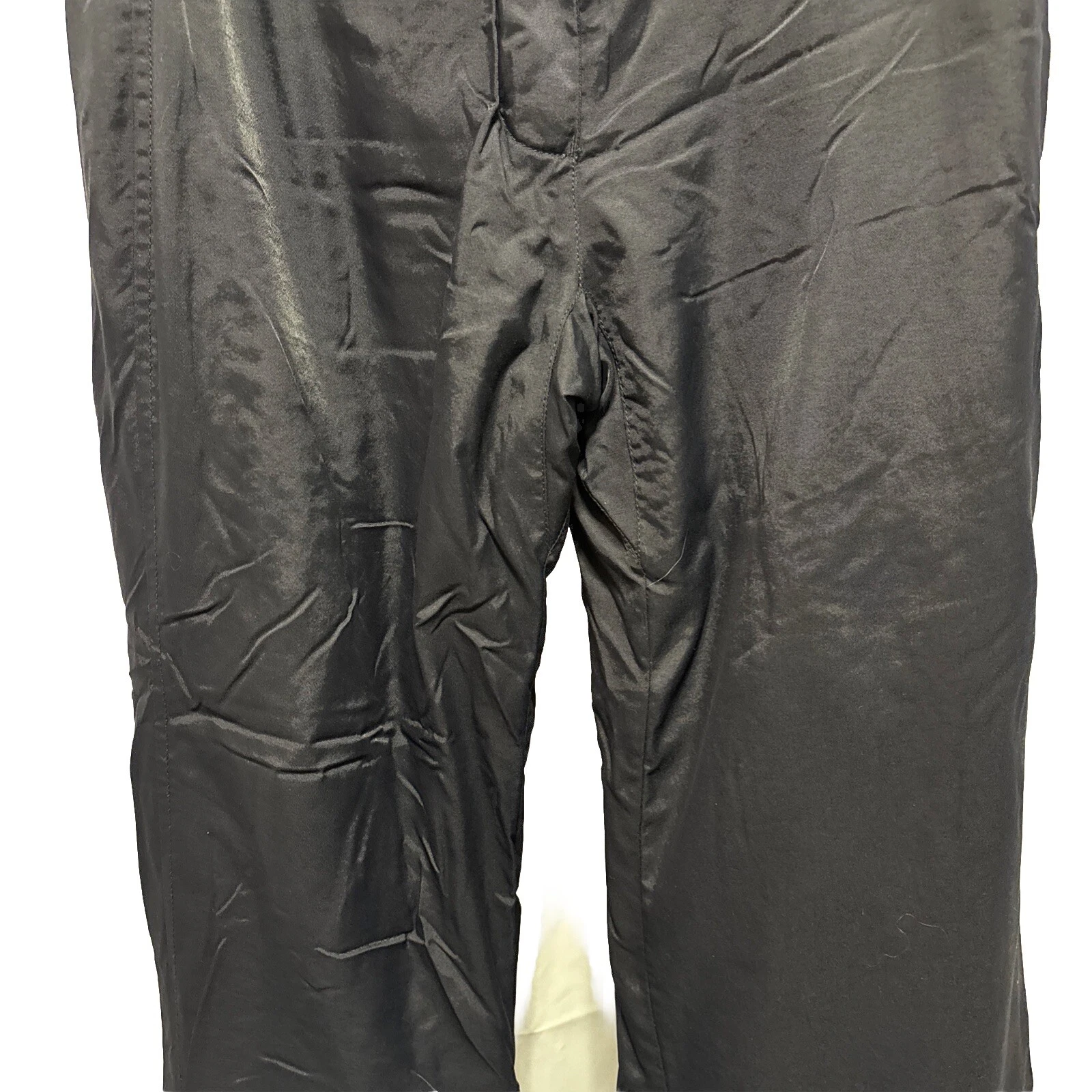obermeyer ski snow nylon with zipper and hook pants