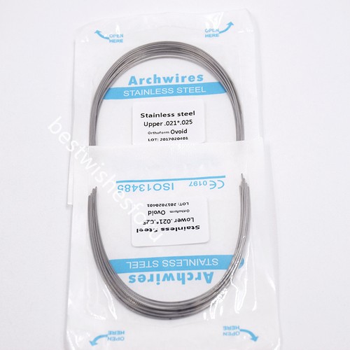 20 Pc U+L Dental Orthodontic Stainless Steel Rectangular Arch Wire Ovoid/Natural - Picture 44 of 60