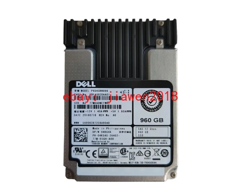 Dell 4KG4X 960GB eMLC SAS SSD 2.5" 12Gbps RI Solid State Drive | PX04SRB096 - Image 2 of 4
