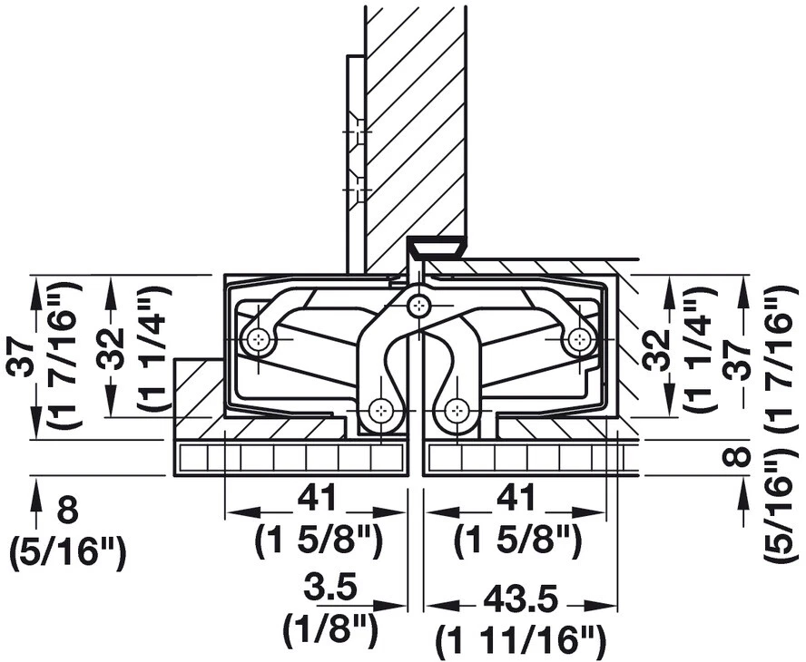 Oggetto Banda Tectus Te 540 3D A8 Simonswerk Cerniere per Porta Nastro 100 KG - Immagine 4 di 4