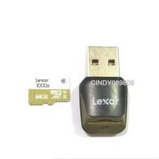 Lexar 64GB Professional 1000x microSDXC UHS-II Memory Card  USB 3.0 Card Reader
