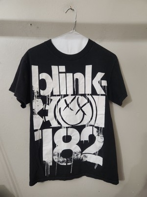 BLINK 182 Alstyle CONCERT T-Shirt Small Black 2003 Pop Rock Travis Barker 