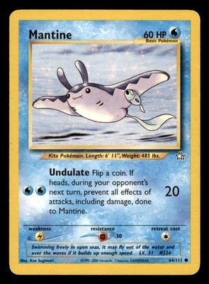 Pokemon Mantine 64/111 Neo Genesis  Englisch