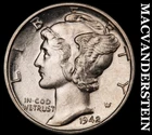1942 Mercury Dime-Choice Gem Brilliant Uncirculated ++++ FSB No Reserve #i1130