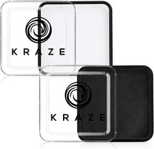 Black and White Face Paint Set - Water Activated Professional Makeup, Combo Pack