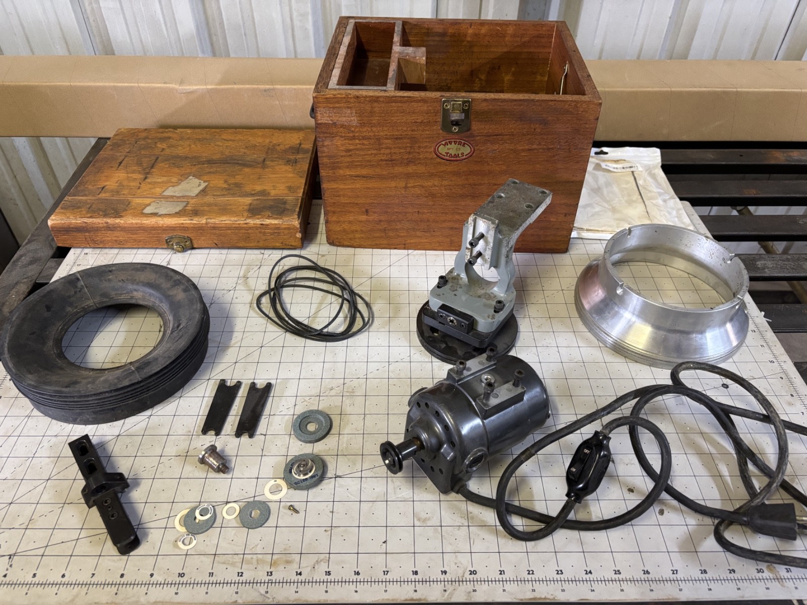 Moore Tools Slot Grinder Wood Case And Accessories