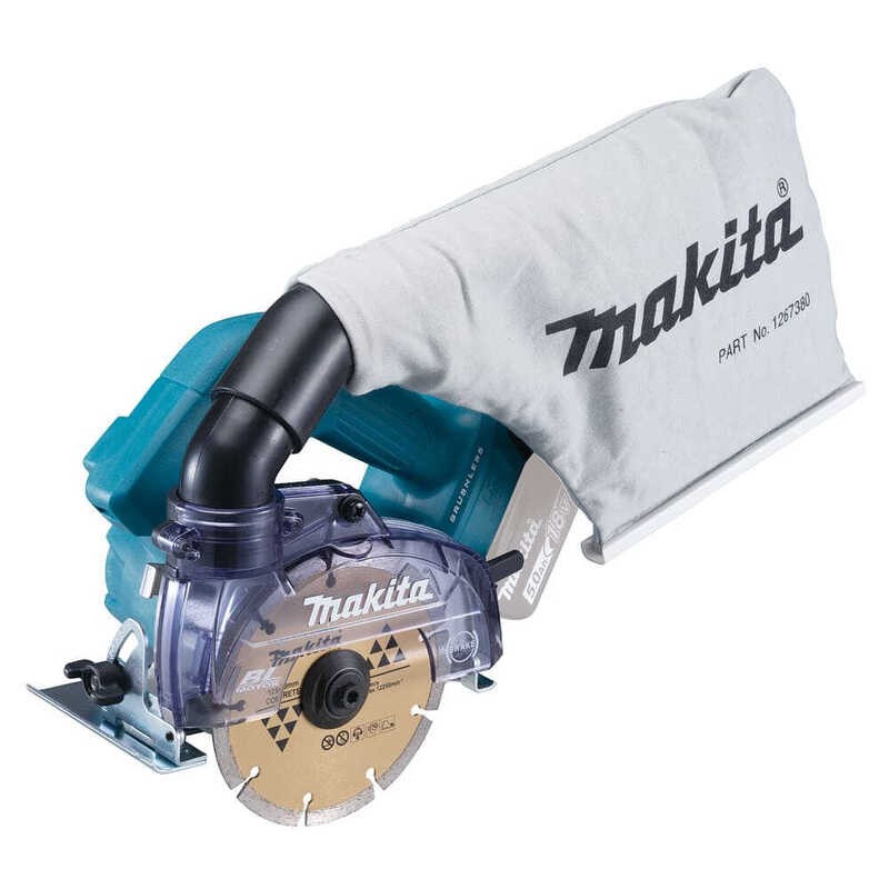 Scie circulaire diamant 18V Makita DCC500Z pour coupe à sec sans batterie