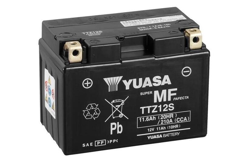 Batterie YUASA TTZ12S moto 12v sans entretien haute performance YTZ12S