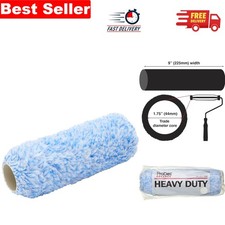 Heavy-Duty 9 x 1.75 Inch Extra Long Pile Roller for Textured Masonry Painting