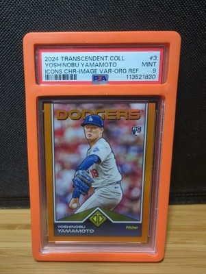 JERSEY # MATCH Graded Topps Transcendent Orange Yoshinobu Yamamoto RC /25 Rookie