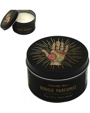 Candela profumata manuale Phrenology in scatola pelle ambrata