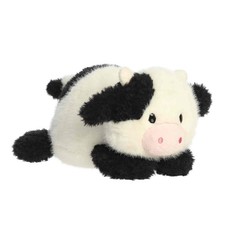 Aurora Rumplers Connor Cow Plush 9.5" Black White Stuffed Animal