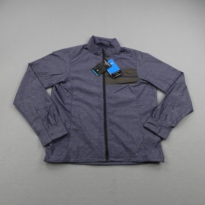 Shimano Jacket Mens Large Blue Transit Windbreak Windbreaker Water Repellent NEW