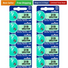319 Battery SR527SW 1.55V Silver Oxide Watch Button Cell 10 Batteries