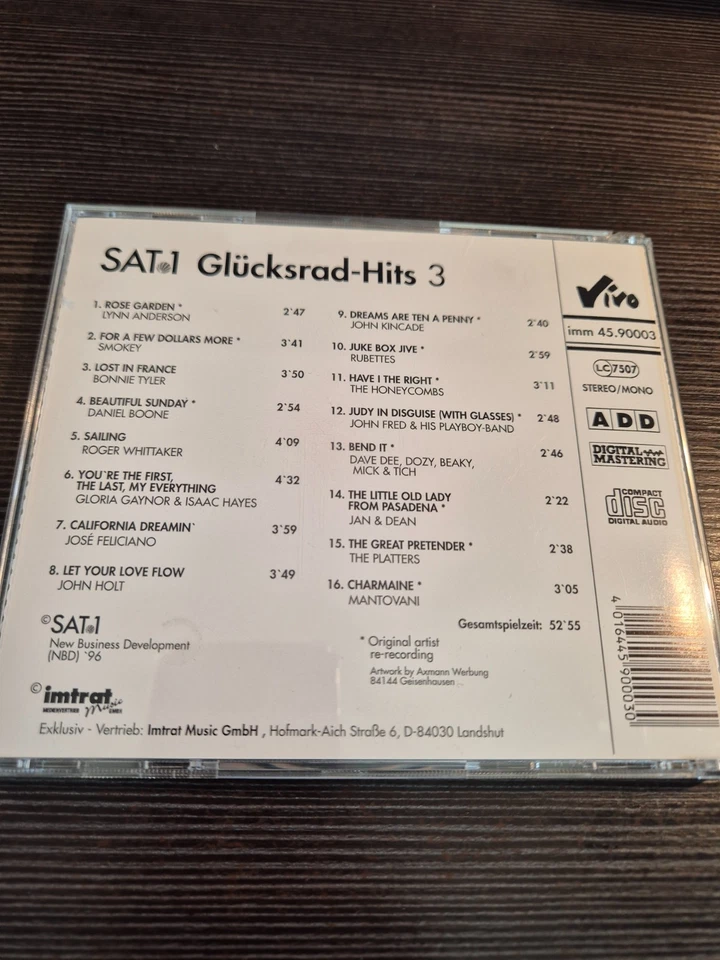 Glücksrad Hits 3 / Sat 1 | Sampler CD | Sehr guter Zustand - Bild 4 von 4