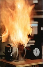 Advertising Texas Instruments-Klixon Instruments Inc. Chrome Postcard