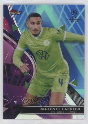 2021 Topps Finest UEFA Champions League 3/99 Maxence Lacroix #21 Rookie RC 16k2