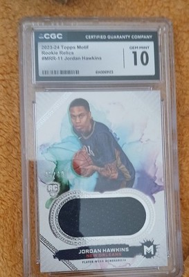 2023-24 Topps Motif - Motif Rookie Relics Jordan Hawkins #MRR-11 /49 (MEM, RC)