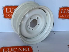 18" x 8" LUCARI WHITE Classic steel wheel Fits Land Rover Defender 90 110