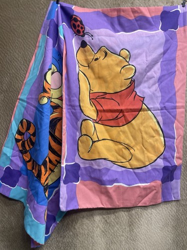 2 Vintage Winnie Puuh Tigger Kissenbezüge Marienkäfer Disney bunt 90er Kinder - Bild 1 von 5