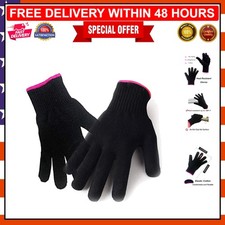 2 Pack Heat Resistant Gloves for Hair Styling - Safe Curling Tool Protection