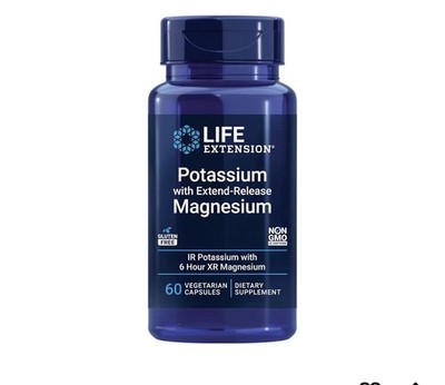 	Life Extension Potassium with Extend-Release Magnesium 60 Vegetarian Capsules	