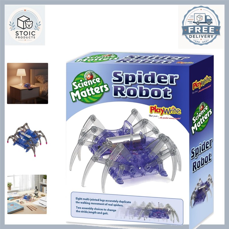 Mechanical Spider Robot Kit for Kids Educational STEM Toy No Batteries Required