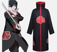 Naruto Shippuden Akatsuki Hokage Robe Cloak Coat Anime Cosplay Costume Halloween