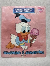 Vintage 1987 Disney babies learn about sequencing & classifying Soft Cover Book