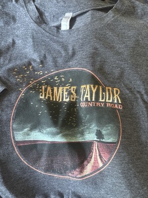 JAMES TAYLOR COUNTRY ROAD CONCERT T SHIRT 2-Sided Tour Cities 2018 Adult X-LARGE