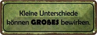 Blechschild 10X27 Cm Keine Unterschiede GroßEs Dekoration Spruch Zitat Deko Gesc