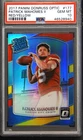 2017 PANINI DONRUSS OPTIC RED/YELLOW #177 PATRICK MAHOMES II ROOKIE RC PSA 10